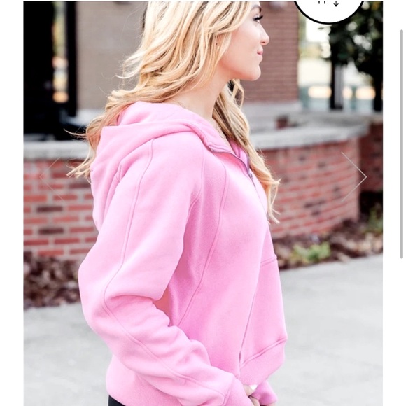 Pink Lily Light Pink Learn As You Go Quarter Zip Pullover Hoodie Sweatshirt New - Picture 2 of 12
